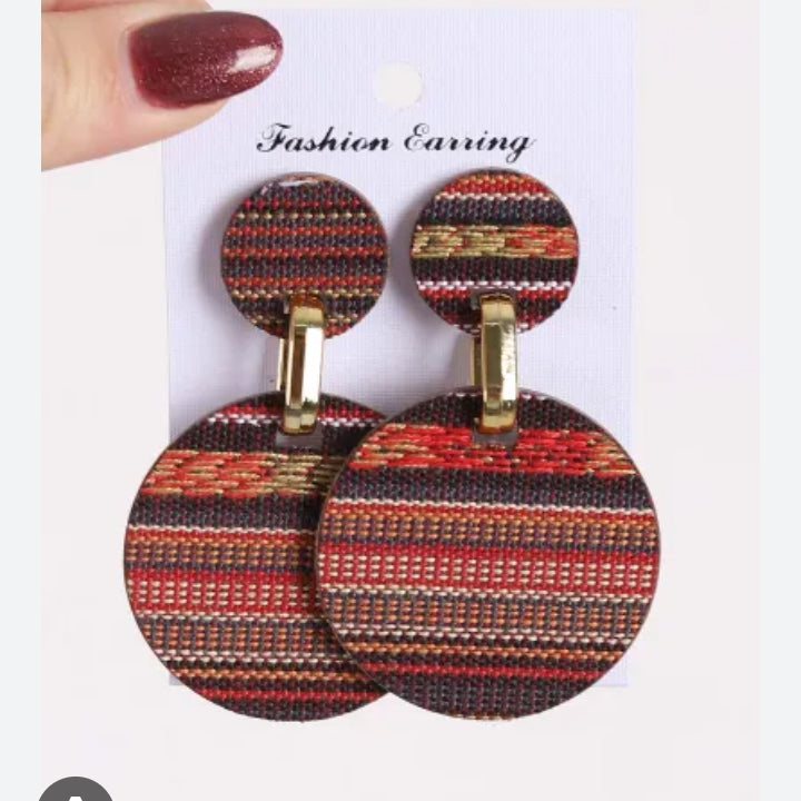 Handmade Ethnic Style Acrylic Stud Earring