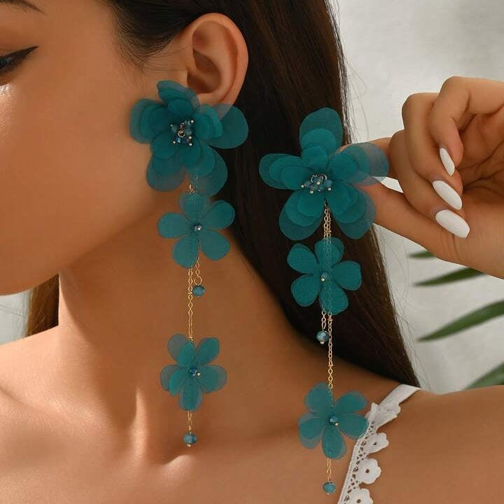 Elegant Rose Earrings