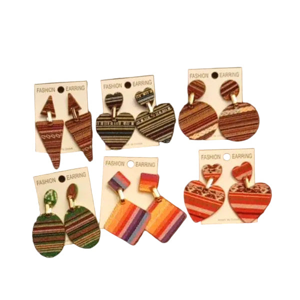 Handmade Ethnic Style Acrylic Stud Earring